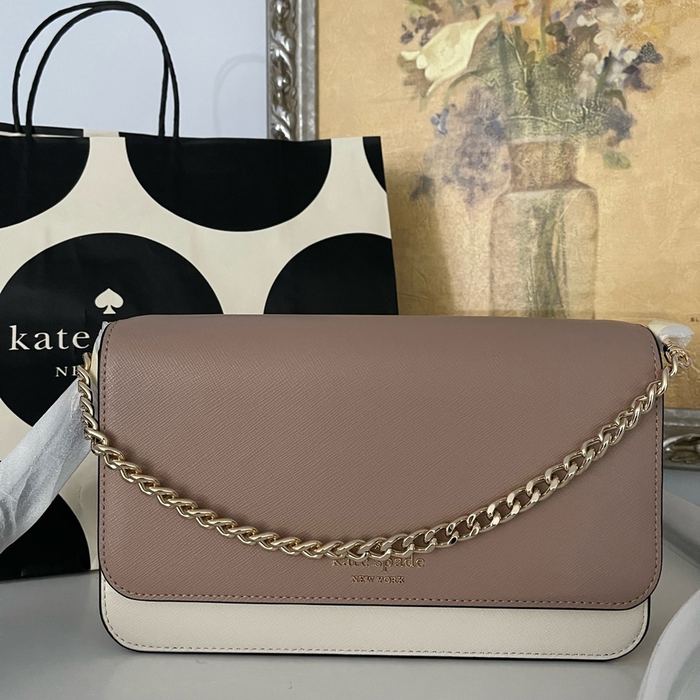NWT Kate Spade Madison Leather Colorblock Flap Crossbody